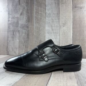 Ecco Vitrus Mondial Monk Strap Men's US 8 - 8.5 EU 42 Dress Shoes Leather Black